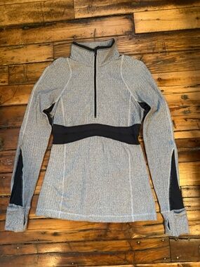 Lulu Lemon Heather Gray Half-Zip Pullover